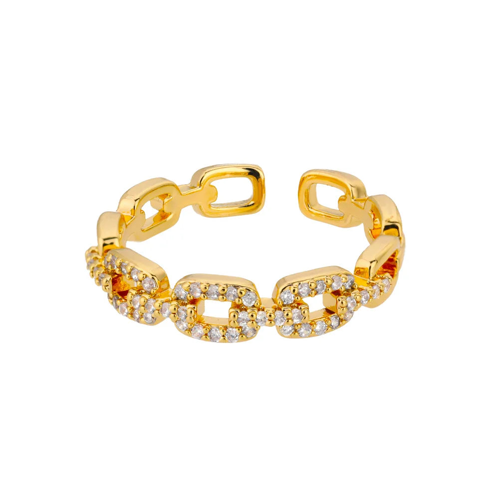 Layered zircon ring