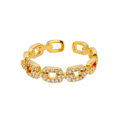 Layered zircon ring