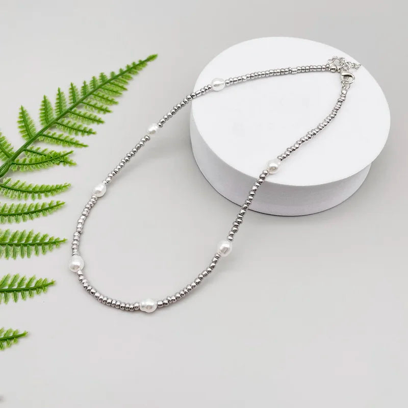 Bead Pearl Necklace