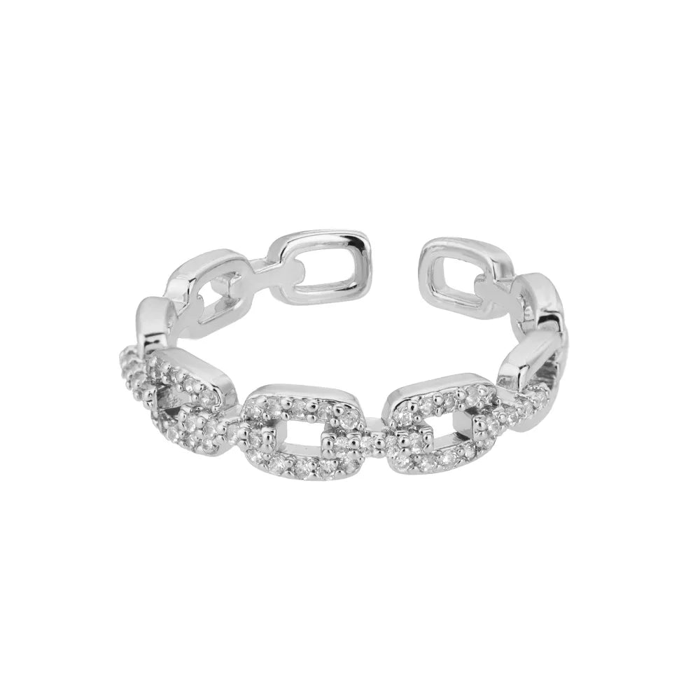 Layered zircon ring