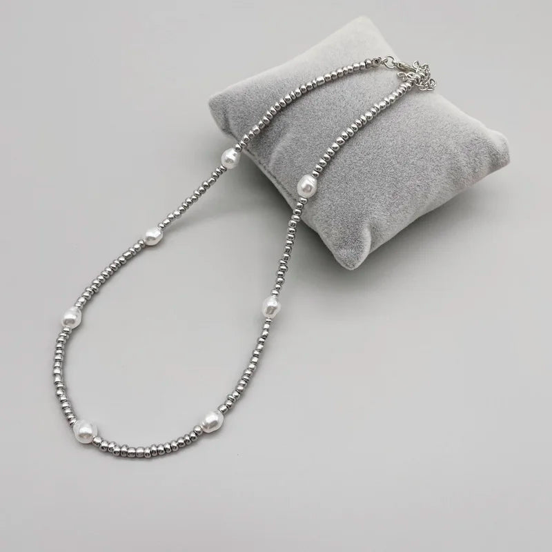 Bead Pearl Necklace