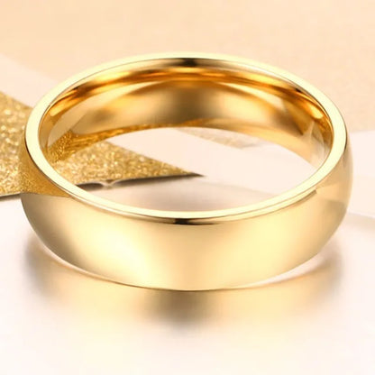 Classic gold band ring