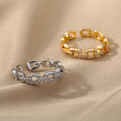Layered zircon ring