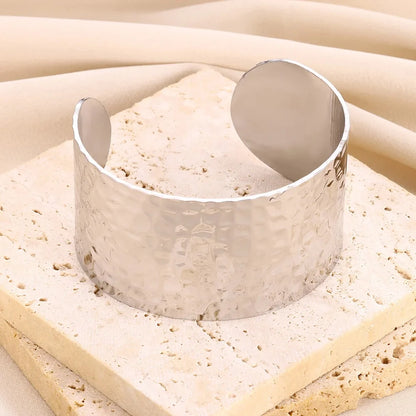 Gold Stainless Steel Cuff Bangle