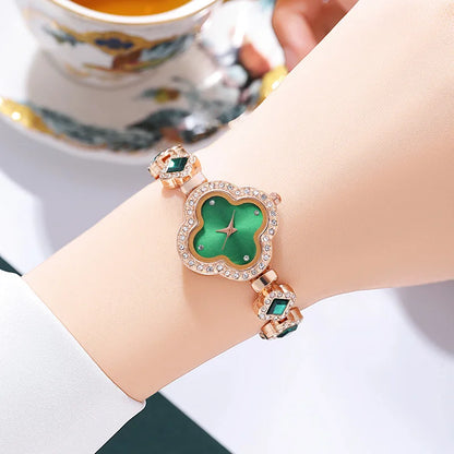 Pearl Clover Drawstring Watch