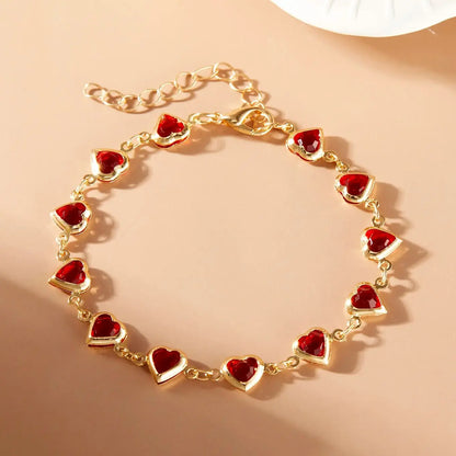 Red heart bracelet