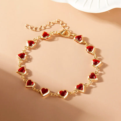 Red heart bracelet