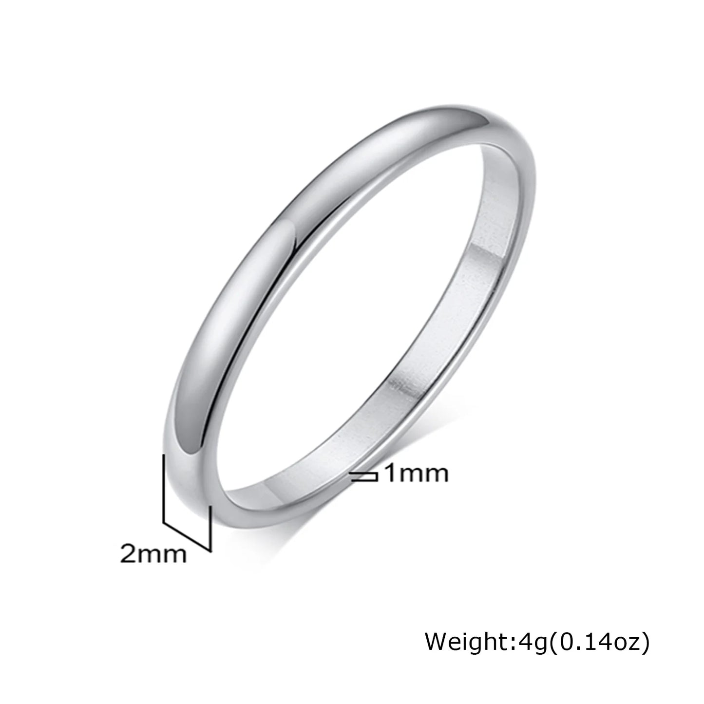 Classic gold band ring