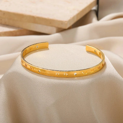 Gold Stainless Steel Cuff Bangle