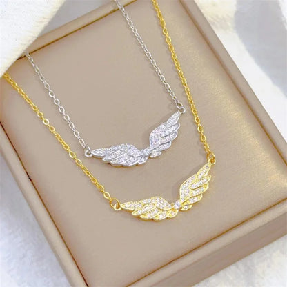 Angel Wing Steel Necklace
