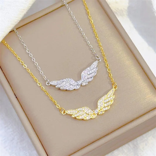Angel Wing Steel Necklace