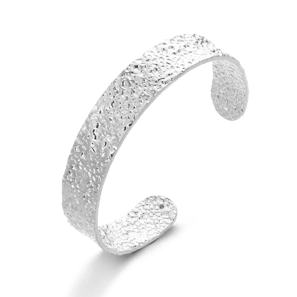 Gold Stainless Steel Cuff Bangle