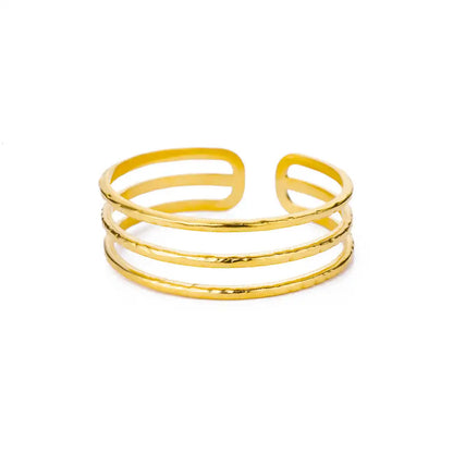 Gold Stainless Steel Cuff Bangle