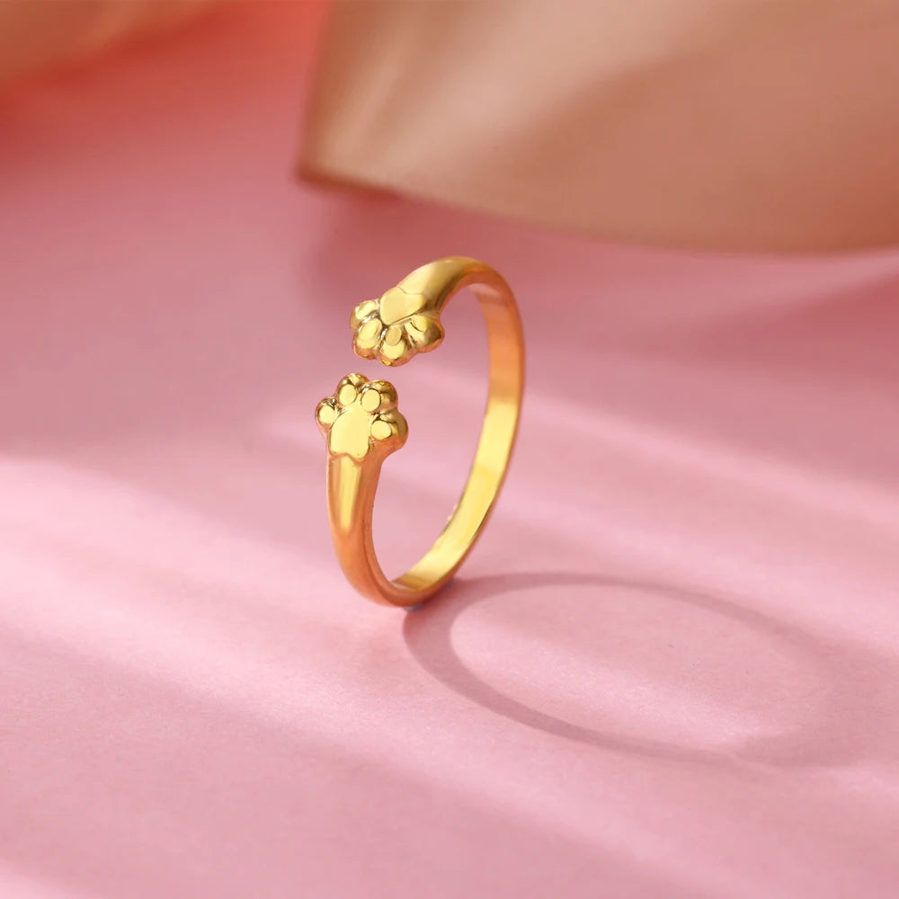Stainless steel zircon geometric ring