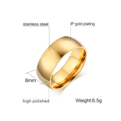 Classic gold band ring