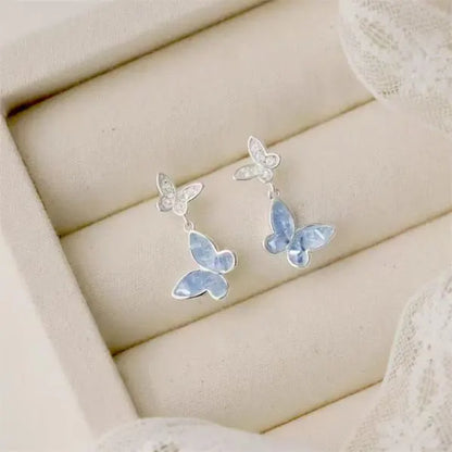 Pearl Crystal Star Stud Earrings
