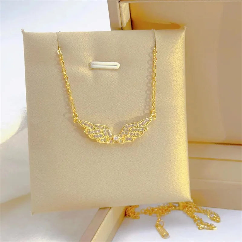 Angel Wing Steel Necklace