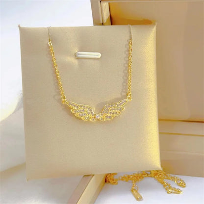 Angel Wing Steel Necklace