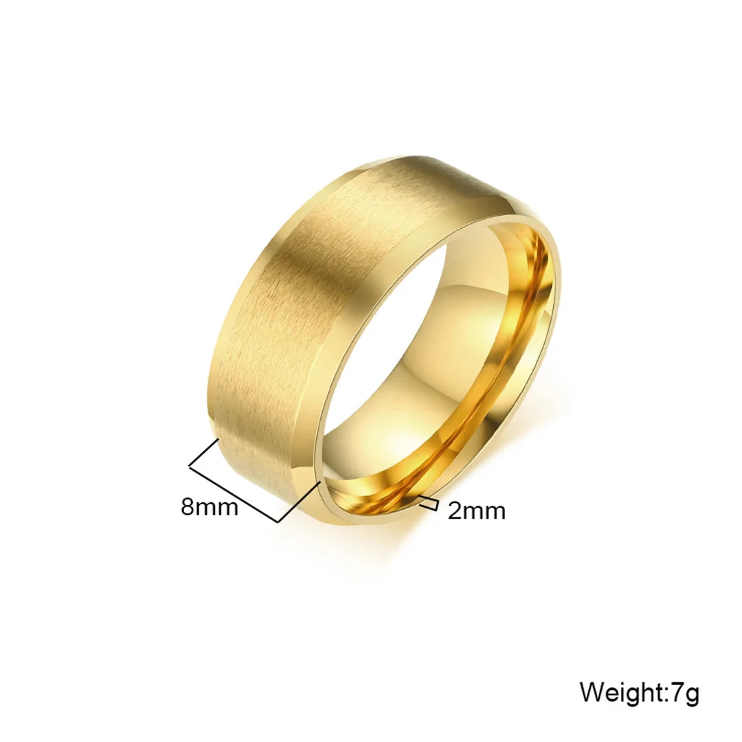 Classic gold band ring