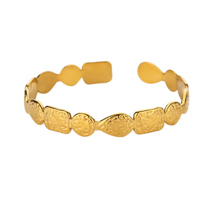 Gold Stainless Steel Cuff Bangle