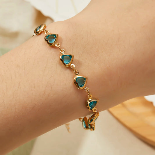 Red heart bracelet