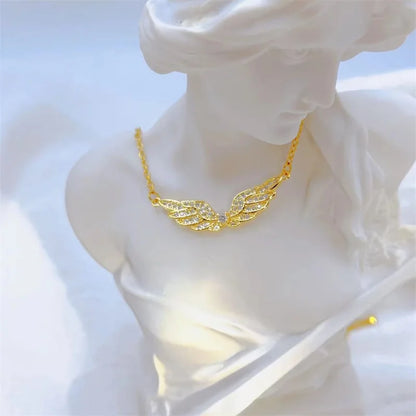 Angel Wing Steel Necklace