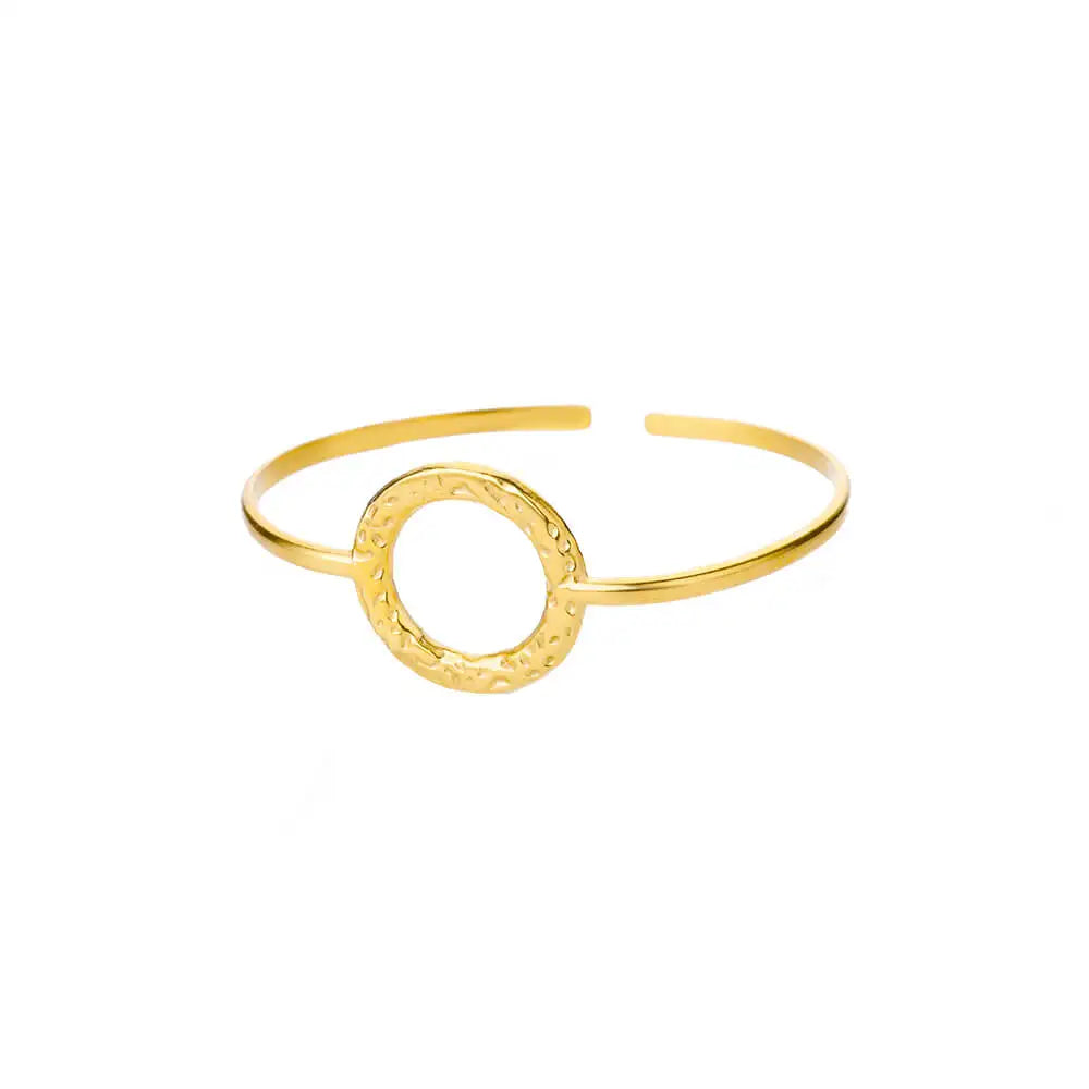 Gold Stainless Steel Cuff Bangle