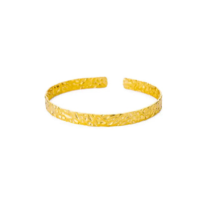 Gold Stainless Steel Cuff Bangle