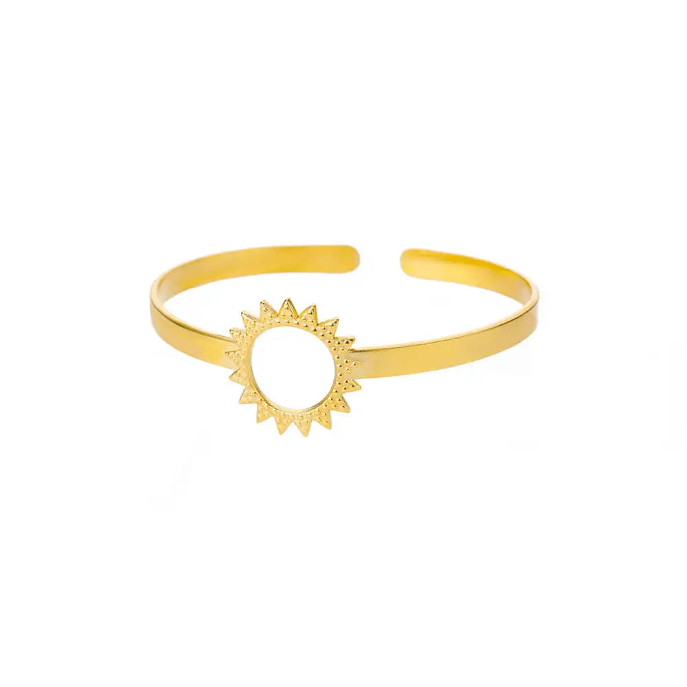 Gold Stainless Steel Cuff Bangle