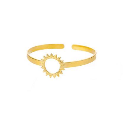 Gold Stainless Steel Cuff Bangle