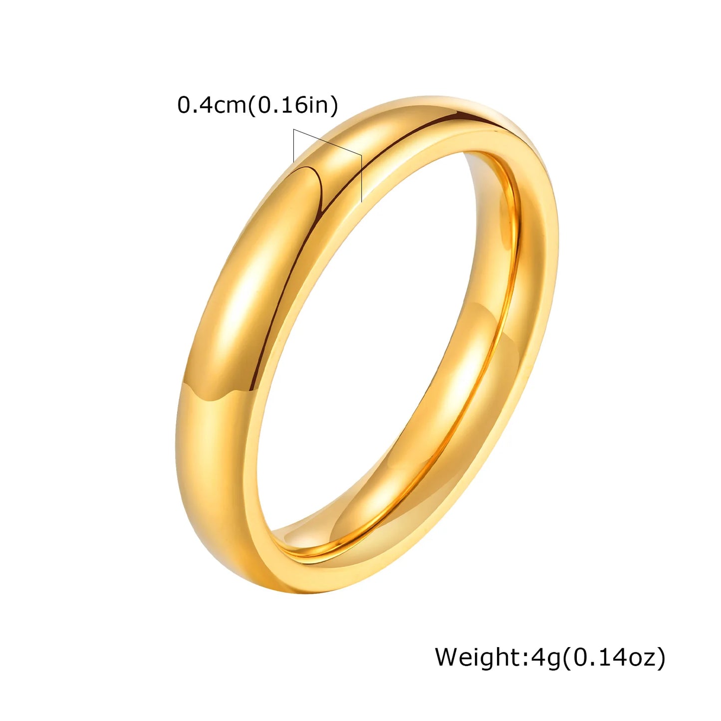 Classic gold band ring