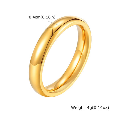 Classic gold band ring