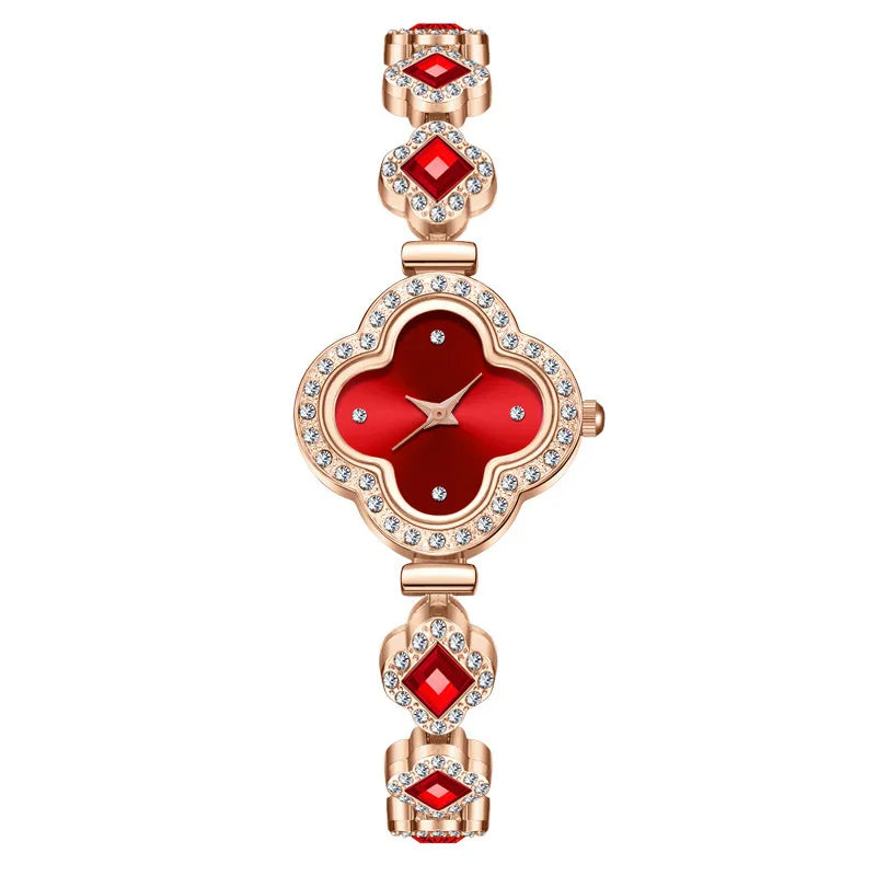 Pearl Clover Drawstring Watch