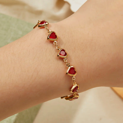 Red heart bracelet