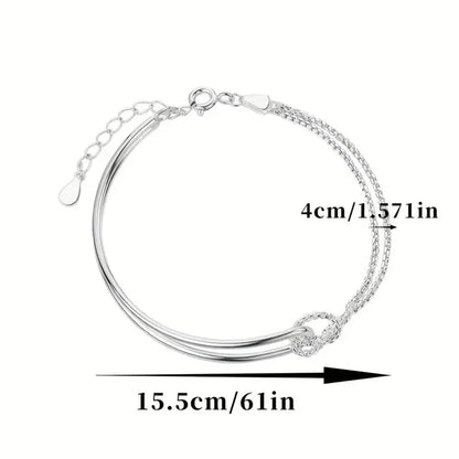 Silver Geometric Bracelet