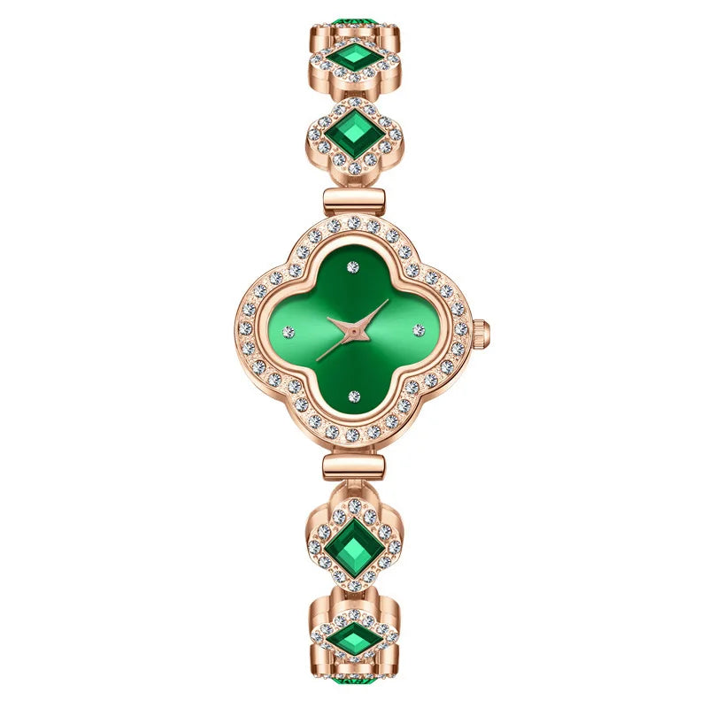 Pearl Clover Drawstring Watch