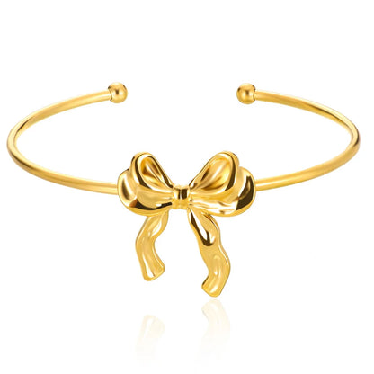 Gold Stainless Steel Cuff Bangle